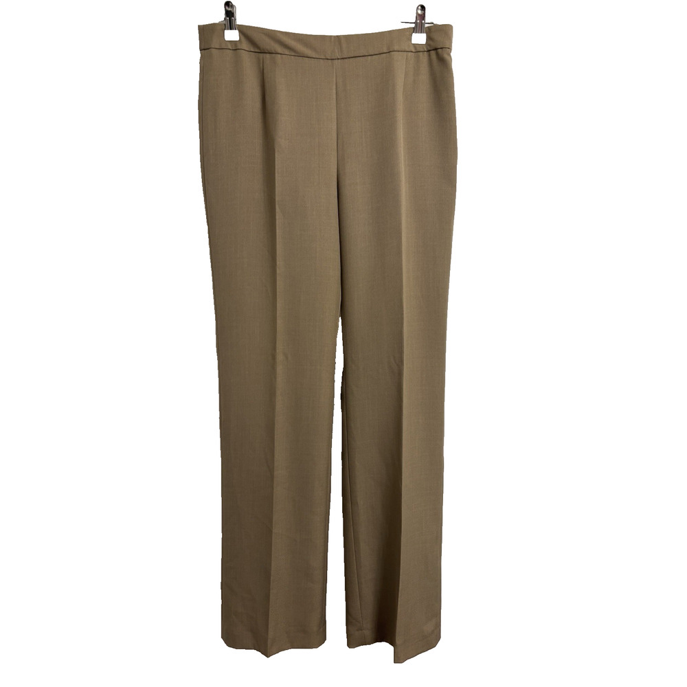 Le Suit Women's 6‎ Tan Lined Trouser Pants Business Office Neutral Timeless Sexy
